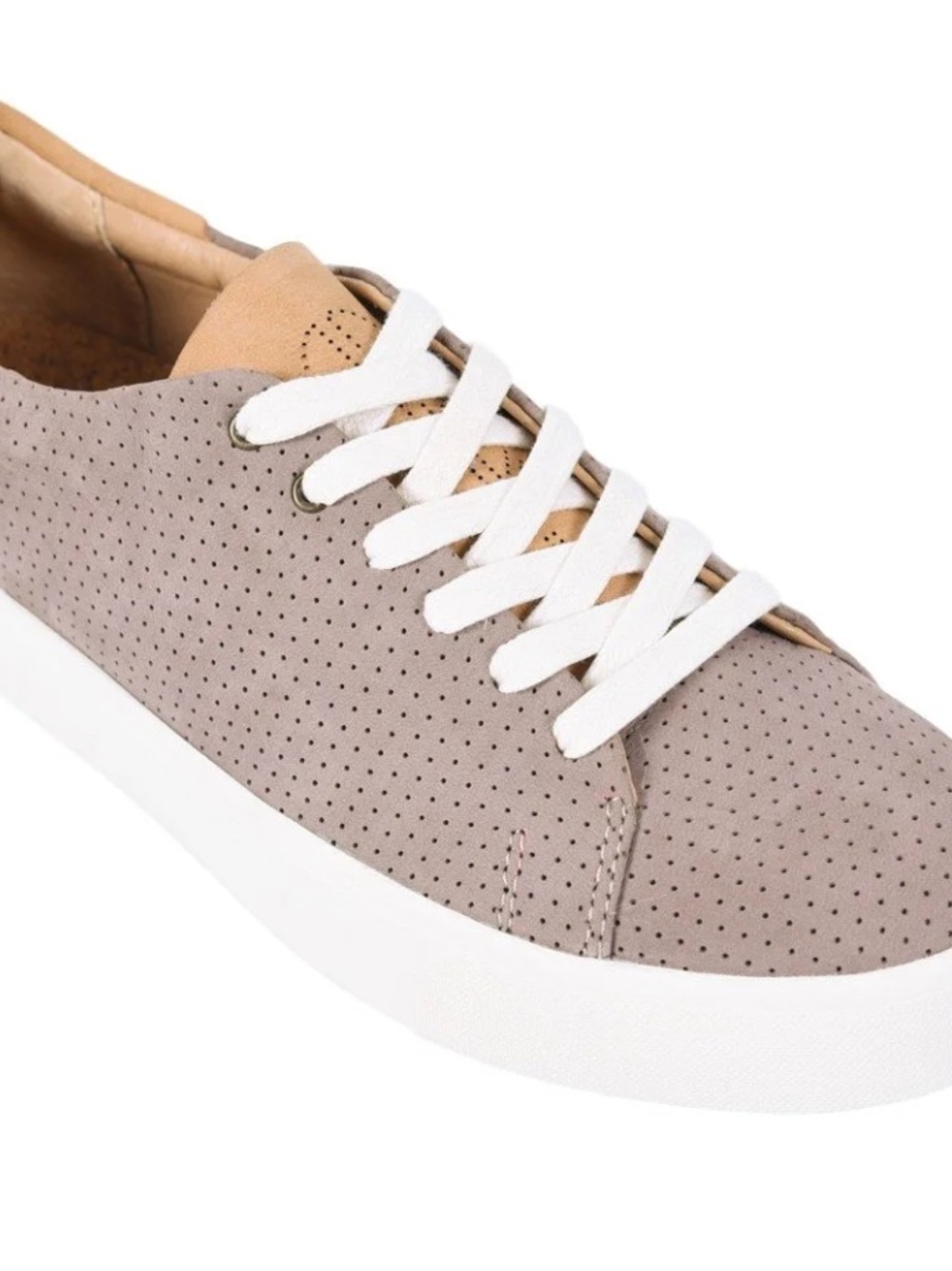 REVITALIGN Women's Pacific Low-Top Sneakers in Taupe and White
